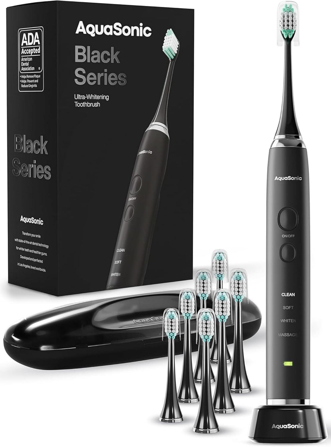 Aquasonic Black Series electric toothbrush