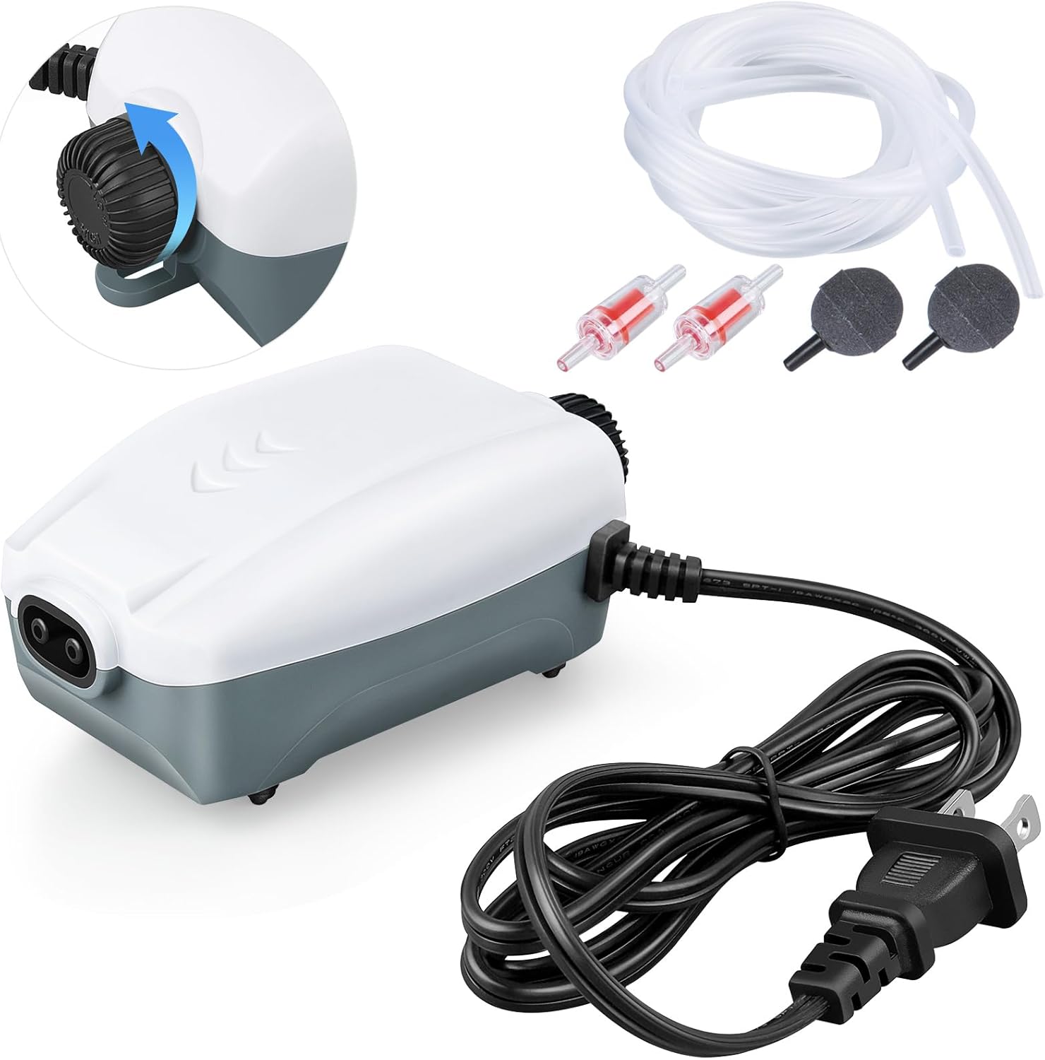 HITOP 3W dual outlet aquarium air pump