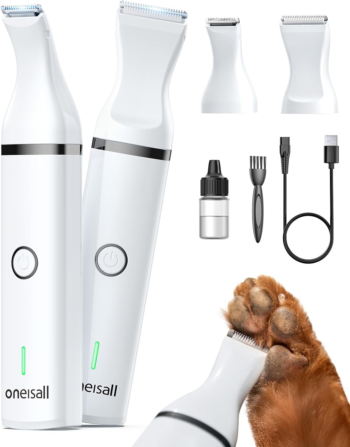 oneisall Double Blade Paw Trimmer White