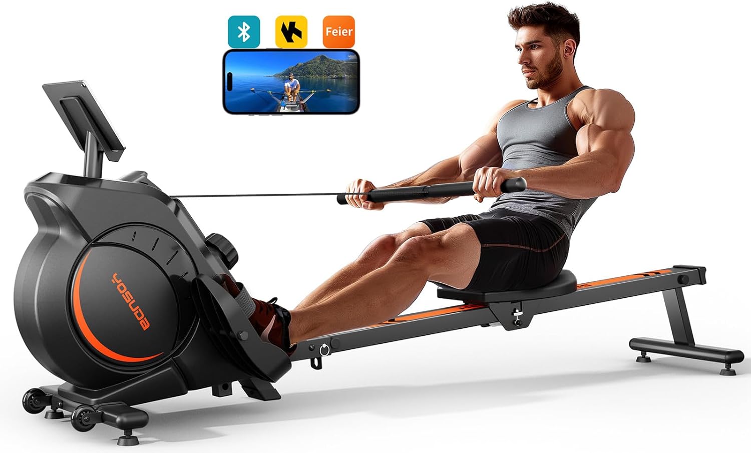 YOSUDA Magnetic Rowing Machine 350LB