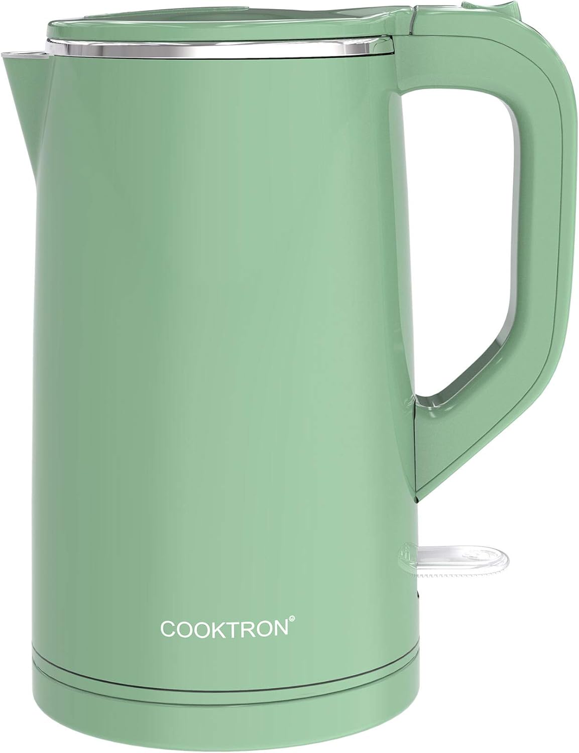 COOKTRON 1.7L double wall quiet electric kettle green