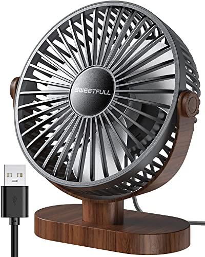 SWEETFULL 6.5 Inch USB Small Desk Fan