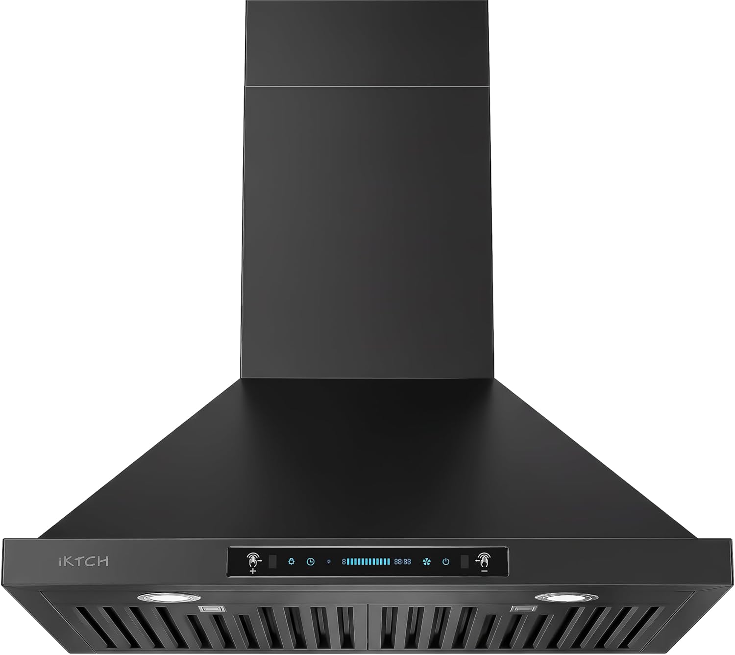 IKTCH 30 inch black wall mount range hood