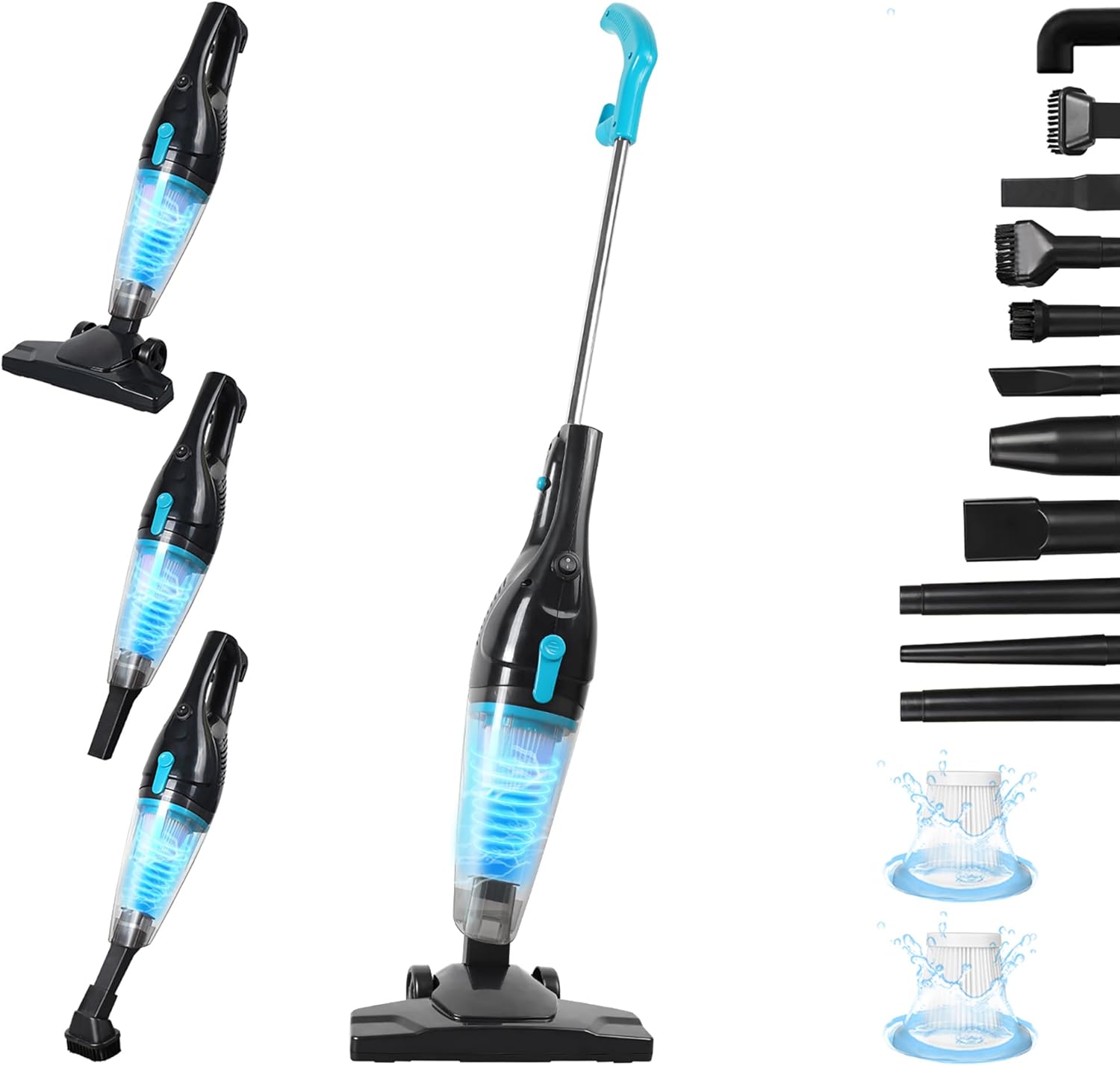 Intercleaner corded stick vacuum