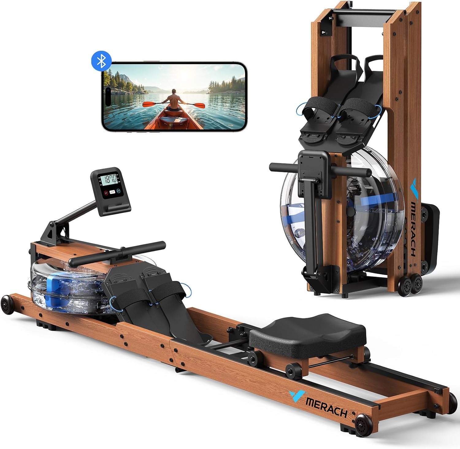 MERACH Water Rowing Machine Foldable