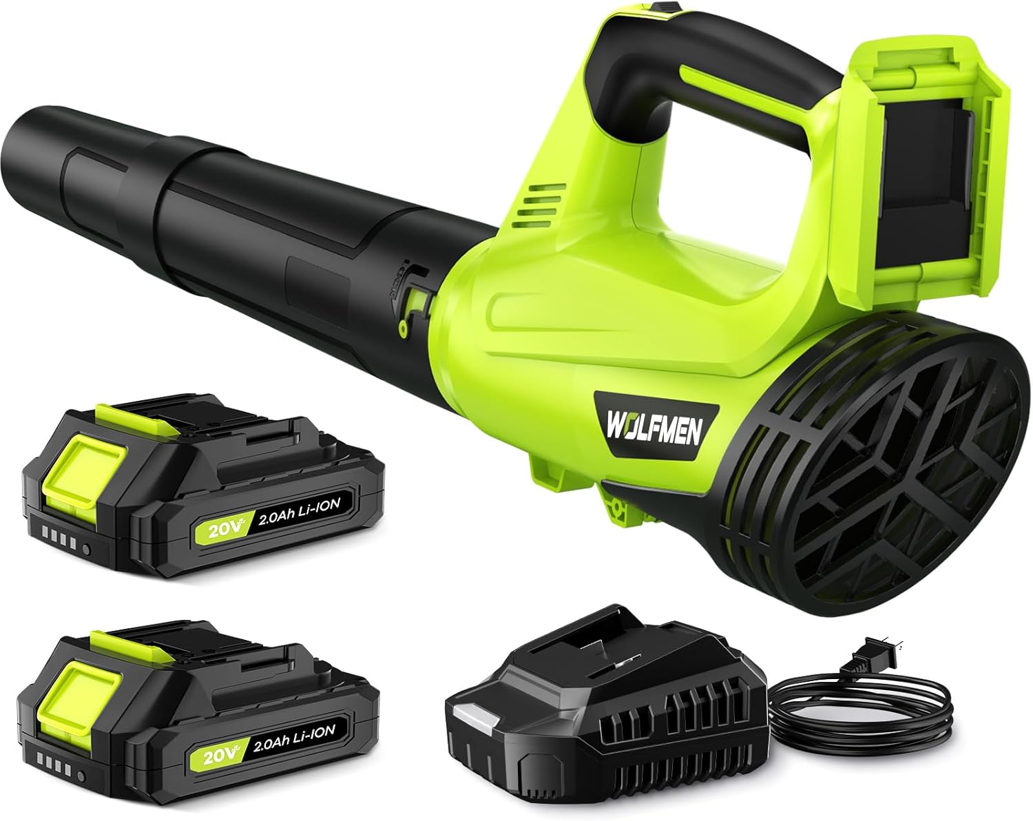 WOLFMEN 450 CFM Cordless Leaf Blower