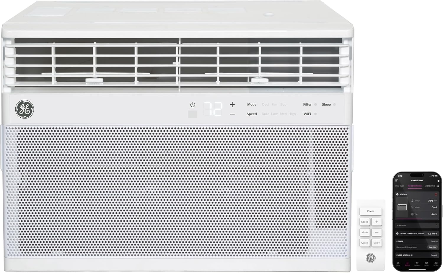 GE 8000 BTU Smart WiFi Window AC