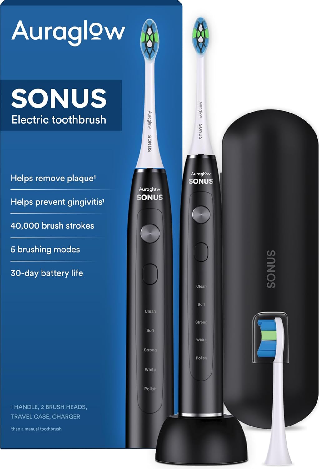 AURAGLOW sonic electric toothbrush