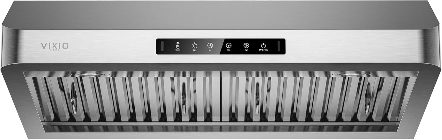 VIKIO HOME 30 inch under cabinet range hood stainless steel