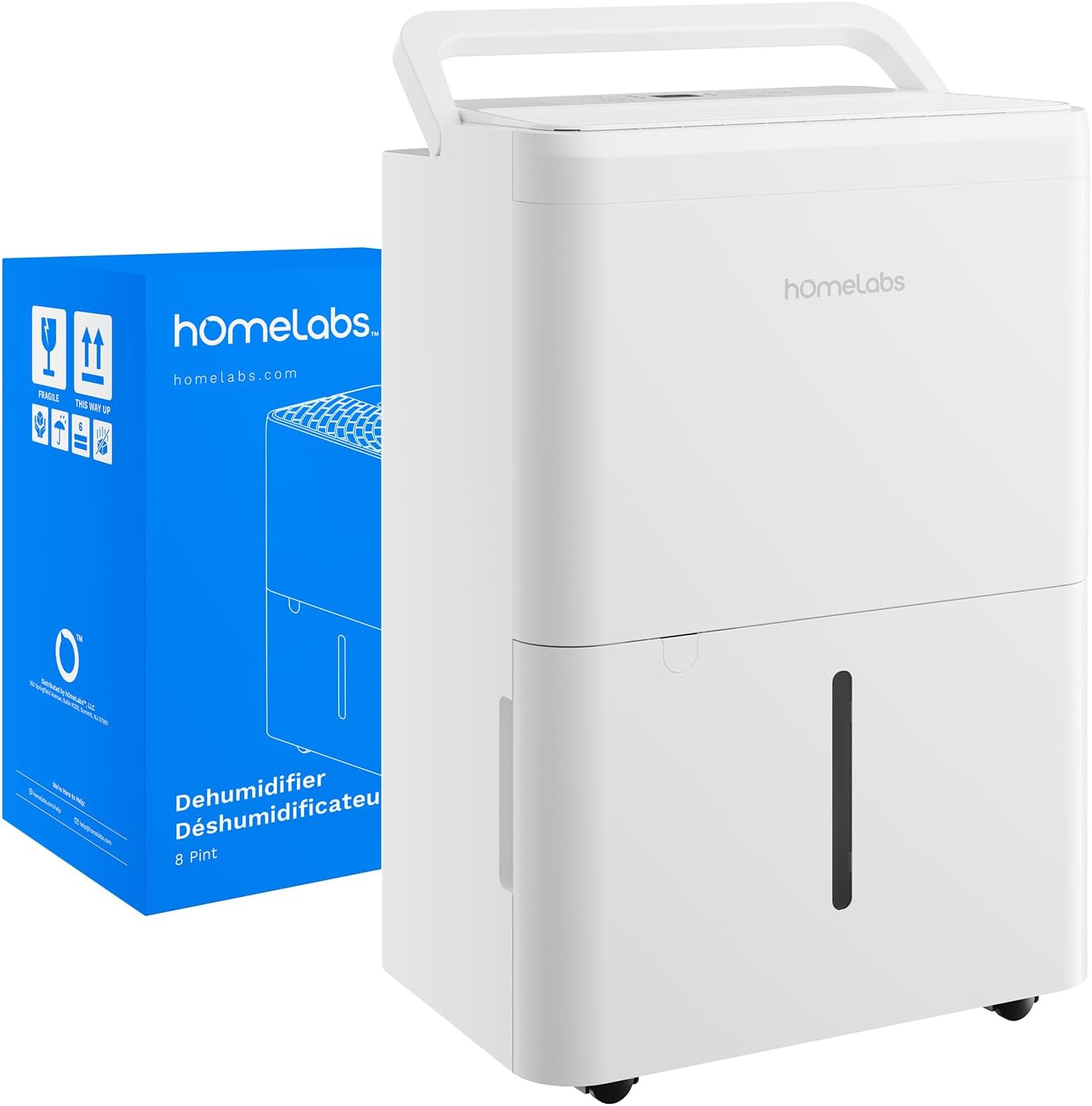 hOmeLabs 1800 sq ft compact dehumidifier Wi-Fi