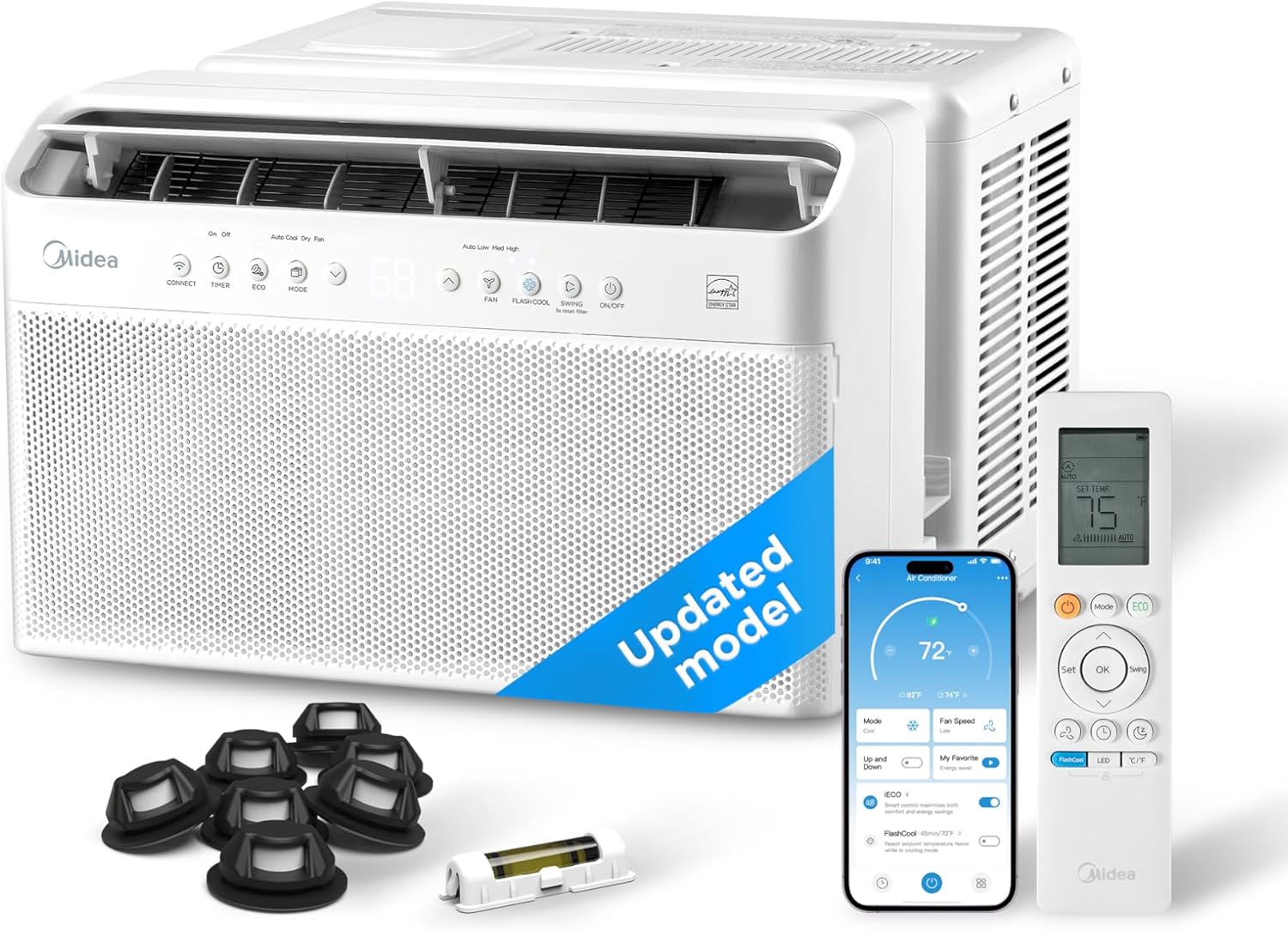 Midea U 10000 BTU U-Shaped Smart Inverter Window AC