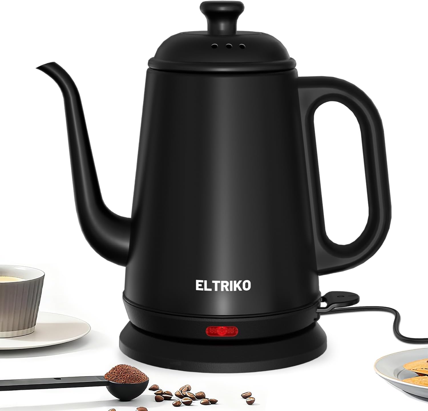 ELTRIKO 1L gooseneck electric kettle stainless