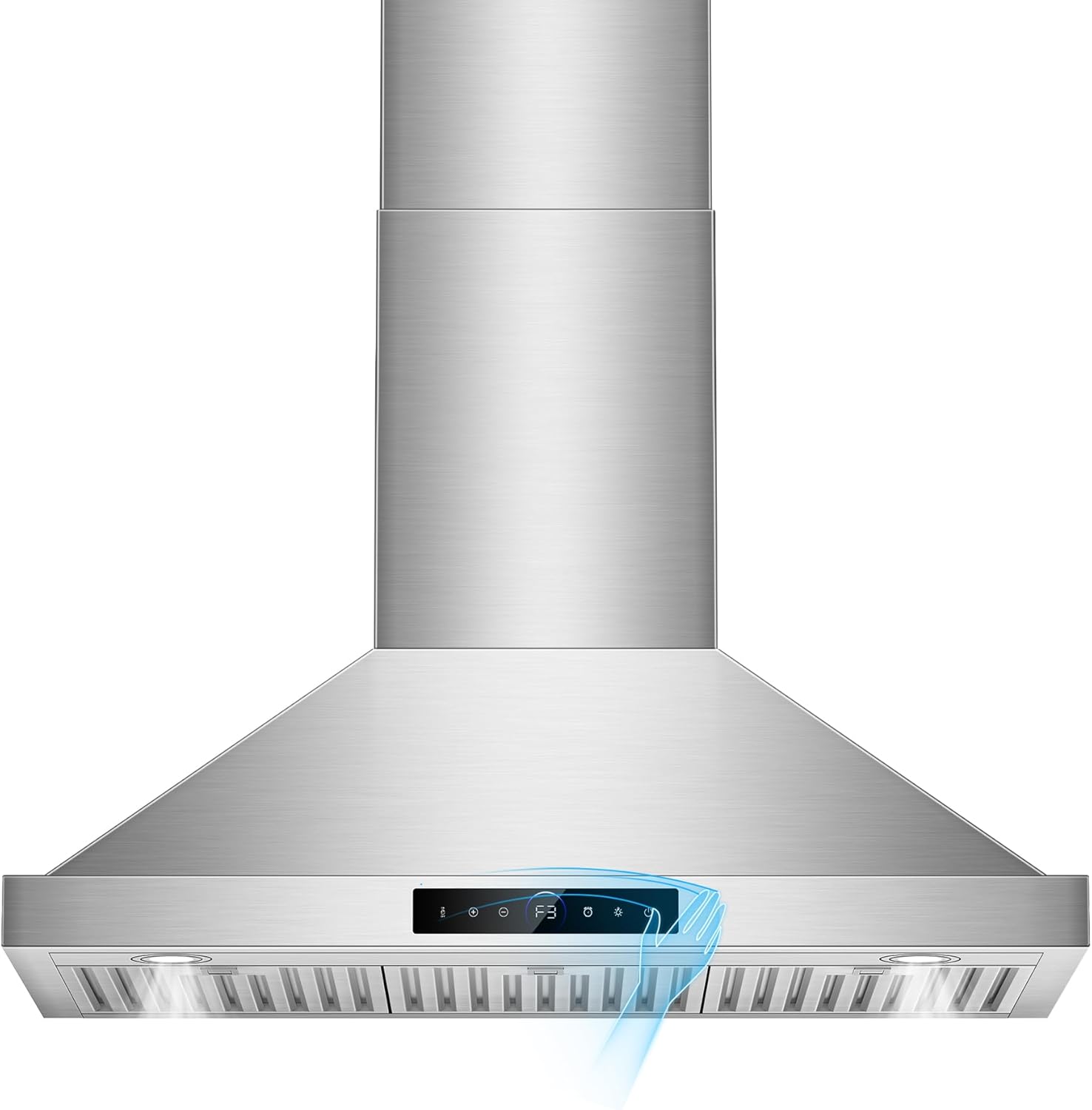 RAPSUAR 36 inch wall mount range hood stainless steel