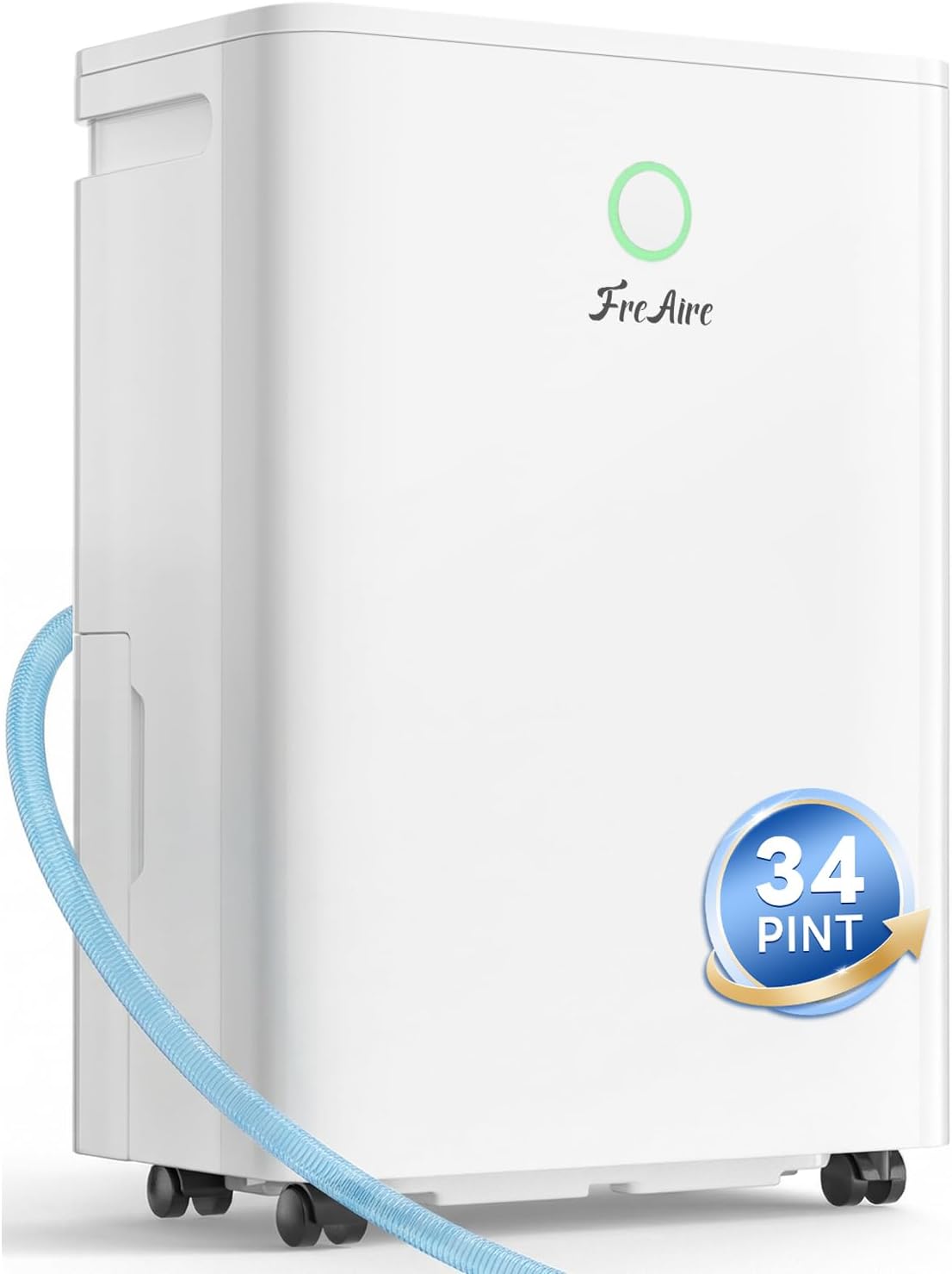 FreAire 2500 sq ft dehumidifier with color humidity indicator